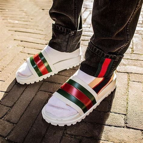 gucci platforn slides|Gucci slides for men.